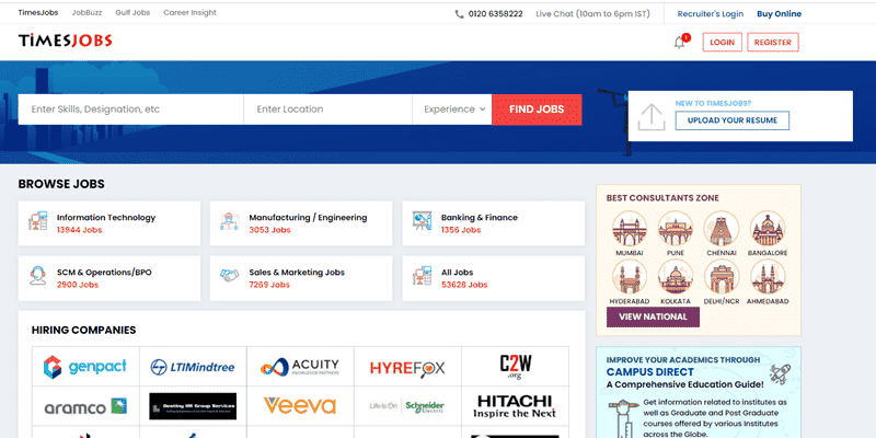 Hiring Platforms in India - timesjobs