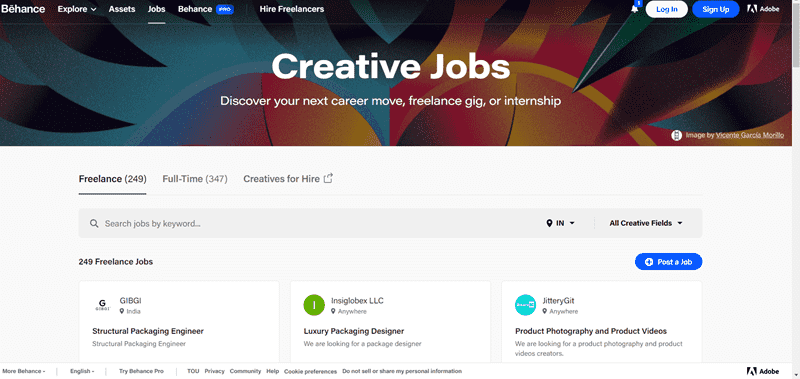 Hiring Portals in India Behance